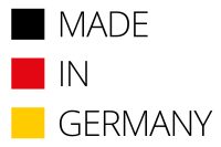 Made in Germany flat black red yellow 3d-illustration symbol